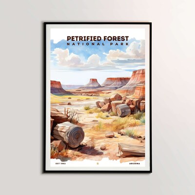 Petrified Forest National Park Poster, Travel Art, Office Poster, Home Decor | S8 - image1